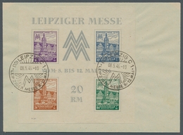 Sowjetische Zone - West-Sachsen: 1946, "Leipziger Messe-Block" Mit Zweimal übergehendem ESST Auf Bla - Sonstige & Ohne Zuordnung