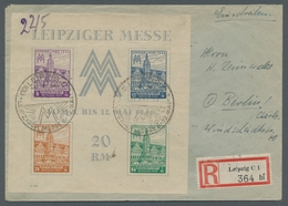 Sowjetische Zone - West-Sachsen: 1946, "Leipziger Messe-Block Mit Wasserzeichen Y", Sauber Mit Zweim - Sonstige & Ohne Zuordnung
