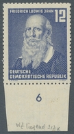 DDR: 1952, "12 Pfg. Jahn Mit Gutem Wasserzeichen X I Und Geripptem Papier Mit Fehlerhaftem Kreideauf - Covers & Documents