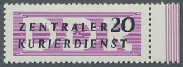 DDR - Dienstmarken B (Verwaltungspost A / Zentraler Kurierdienst): 1956, "20 Pfg. ZKD Mit Wasserzeic - Other & Unclassified