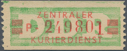 DDR - Dienstmarken B (Verwaltungspost A / Zentraler Kurierdienst): 1959, Wertstreifen Für Den ZKD, 2 - Otros & Sin Clasificación