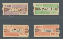 DDR - Dienstmarken B (Verwaltungspost A / Zentraler Kurierdienst): 1960, "Unverausgabte", Vier Postf - Altri & Non Classificati