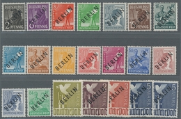 Berlin: 1948, Schwarzaufdruck, Zwei überkomplette Postfrische Sätze (einmal Zusätzlich 5 Mark), Gepr - Unused Stamps