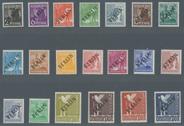 Berlin: 1948, "Schwarzaufdruck", Postfrische Satz In Tadelloser Erhaltung, Gepr. A. Schlegel BPP, Mi - Unused Stamps
