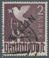 Berlin: 1948, "2 Bis 5 Mk. Schwarzaufdruck", Sauber Gestempelte Werte In Tadelloser Erhaltung, Aktue - Unused Stamps