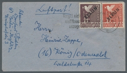 Berlin: 1948, Schwarzaufdruck 2 Und 3 Mark Entwertet Mit Werbemaschinenstempel "Berlin SW 11 14.12.4 - Neufs