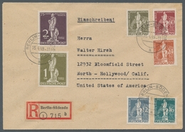 Berlin: 1949, "Stephan"-Satz 7 Werte Kpl. In Tadelloser Erhaltung Entwertet "Berlin-Südende 25.4.49" - Unused Stamps