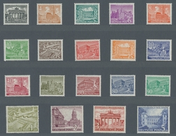 Berlin: 1949, "Bauten I", Postfrischer Satz In Tadelloser Erhaltung, Unsigniert, FA H.-D. Schlegel B - Unused Stamps