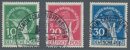 Berlin: 1949, "Währungsgeschädigte", Sauber Gestempelter Satz In Tadelloser Erhaltung, Gepr. Schlege - Unused Stamps