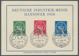 Berlin: 1949, "Währungsgeschädigte" Komplett Mit SST Hannover Industrie-Messe Auf Auf Blanko-Sonderk - Unused Stamps