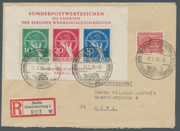 Berlin: 1949, "Währungsgeschädigten-Block", Mit übergehendem SST "Gründung Der OPD" Gestempelter Blo - Unused Stamps