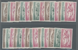 Berlin: 1954/1955 Nationale Postwertzeichenausstellung Und Strauß Bis Bistum Berlin Je Zehnmal Postf - Unused Stamps