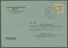 Berlin: 1954, Bauten III, 70 Pf. Oliv Auf Ersttagsbrief Von Berlin 23.10.54, Als Bedarfsbrief überfr - Nuovi