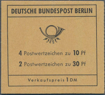 Berlin - Markenheftchen: 1970, Markenheftchen "Brandenburger Tor" Mit Reklame "Schneider" Tadellos P - Libretti