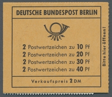 Berlin - Markenheftchen: 1972, "Unfallverhütung-Heftchen Mit Reklame D", Postfrisches Heftchen, Eins - Markenheftchen