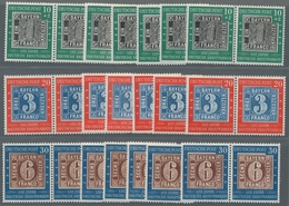 Bundesrepublik Deutschland: 1949, 100 Jahre Briefmarken, 8 Saubere Postfrische Sätze (4 Einzel- Und - Cartas & Documentos