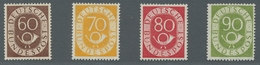 Bundesrepublik Deutschland: 1951, Posthorn, Die Vier Höchstwerte 60 - 90 Pfennig Postfrisch - Bei De - Covers & Documents