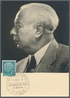 Bundesrepublik Deutschland: 1954, 7 Pfg. "Heuss" Auf Maximumkarte - Covers & Documents