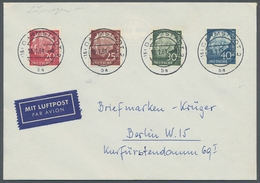 Bundesrepublik Deutschland: 1960, "Heuss Lumogen", Komplett Auf Zwei Flugbriefen Nach Berlin, Jeder - Briefe U. Dokumente