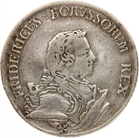 Preußen: 1750, "Friedrich II." 1 Thaler In Sehr Schöner Erhaltung. - Other & Unclassified