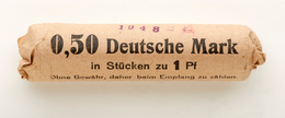 DDR: 1948, 1 Pfennig In Originalrolle Zu 50 Münzen Aus Der Prägestätte A (Jaeger Nr. 1501). Alle Mün - Sonstige & Ohne Zuordnung