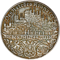 Medaillen Deutschland: 1938, Versilberte Gedenkmedaille Mit Text "Des Reiches Kronzier In Des Reiche - Other & Unclassified