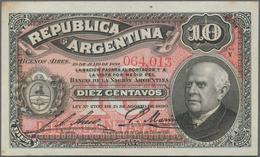 Argentina / Argentinien: Very Interesting Lot With 4 Banknotes Of The Early Issues And Local Banks O - Argentina