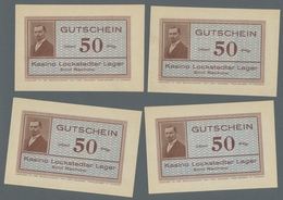 Deutschland - Notgeld - Schleswig-Holstein: LOCKSTEDT LAGER; Partie Von 4 Notgeldscheinen Zu 50 Pfen - [11] Local Banknote Issues