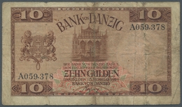 Deutschland - Notgeld - Ehemalige Ostgebiete: DANZIG; 1924, Banknote über 10 Gulden Der "Bank Von Da - Sonstige & Ohne Zuordnung