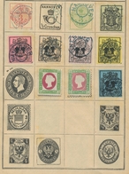Alle Welt: 1900-1920 (ca.), Kleine Sammlung Von älteren Fälschungen Von Besseren Klassischen Werten - Collezioni (senza Album)