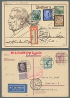 Deutschland: 1878-1960, Partie Von 42 Belegen Mit U.a. Deutschem Reich, Deutschen Kolonien, Bizone, - Collections