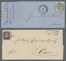 Altdeutschland: 1821-1868, Partie Von 14 Belegen In Einem Album Mit U.a. Vorphilabriefen (teils Mit - Collections