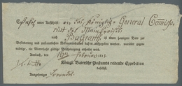 Bayern - Postscheine: 1811ff. - ANSBACH, 65 Postscheine Der Reitenden Bzw. Fahrenden Post Mit Vielen - Otros & Sin Clasificación