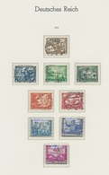 Deutsches Reich - 3. Reich: 1933-1945, Interessante, Gestempelte Sammlung Im Leuchtturm Album, Dabei - Unused Stamps