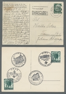 Deutsches Reich - 3. Reich: 1937-1942, Partie Von 19 Belegen Mit U.a. 4 Propagandakarten Und 2 Karte - Unused Stamps