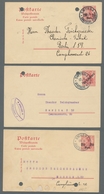 Deutsche Post In Der Türkei: 1899-1913, Partie Von 13 Belegen, Darunter 4 Briefe Davon 2 Als Einschr - Deutsche Post In Der Türkei