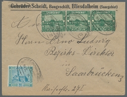 Deutsche Abstimmungsgebiete: Saargebiet: BAHNPOST 1920-40 (ca.), Eindrucksvolle Und äußerst Reichhal - Cartas & Documentos