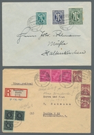 Deutschland Nach 1945: 1946-1952, Sammlung Von 69 Belegen In Einem Album Mit U.a. Kontrollrat, Bizon - Collections