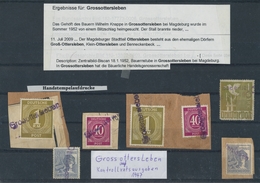 Alliierte Besetzung - Gemeinschaftsausgaben: 1946-1947, Partie Von 2 Losen Marken Und 4 Briefstücken - Other & Unclassified