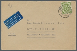 Bundesrepublik Deutschland: 1951-1954, Sammlung Von 36 Einzel- Und 3 Mehrfachfrankaturen Der Posthor - Covers & Documents