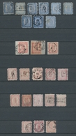 Finnland: 1860-1866, Partie Von 40 Gestempelten Oder Mit Federzug Entwerteten Zungenmarken In Einem - Used Stamps