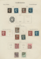 Großbritannien: 1840-1941, überwiegend Gestempelte Sammlung In Einem Vordruckalbum Mit U.a. Einigen - Otros & Sin Clasificación