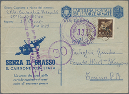 Italienische Besetzung 1941/43 - Griechenland: 1941/43 (ca.) Lot Of 40 Letters From The Italian Occu - Cefalonia & Itaca