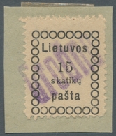 Litauen: 1918/1919, Complete Stamped Collection Of The First 5 Issues, As Encore Raseiniai No.1. No. - Lithuania