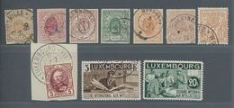 Luxemburg: 1859- 1984 Ca. Interessante, Teils Spezialiserte, Meist Gestempelte Sammlung Mit Dienst I - Other & Unclassified