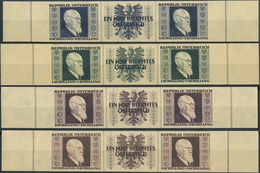 Österreich: 1945/84, Komplette Sammlung Ab Hitler Aufdrucke (Markwerte In Beiden Typen) Einschl. Ren - Cartas & Documentos