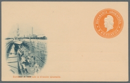 Argentinien - Ganzsachen: 1876-1952, Sammlung In Zwei Briefordnern Mit 350 Ungebrauchten, Fast Nur V - Interi Postali