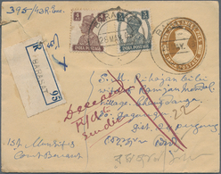 Indien - Ganzsachen: 1890/1980, About 140 Used And Unused Stationeries Including Aerograms, Envelope - Sin Clasificación