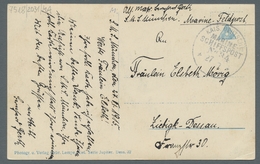 Schiffspost Deutschland: 1899-1917, Partie Von 15 Gebrauchten Ansichtskarten (meist Schiffsmotive), - Covers & Documents