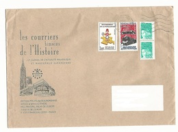 VARIÉTÉS 2000 LES COURRIERS  TÉMOIN DE L' HISTOIRE EDITIONS PHILATÉLIQUES EUROPÉENNES  PHOSPHORESCENTE OBLITÉRÉ - Lettres & Documents